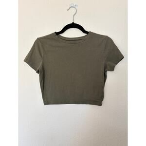 Olive Green Wild Fable Crop Top Size Small